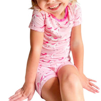 Kickee - Girl's Short Sleeve Pajama Set