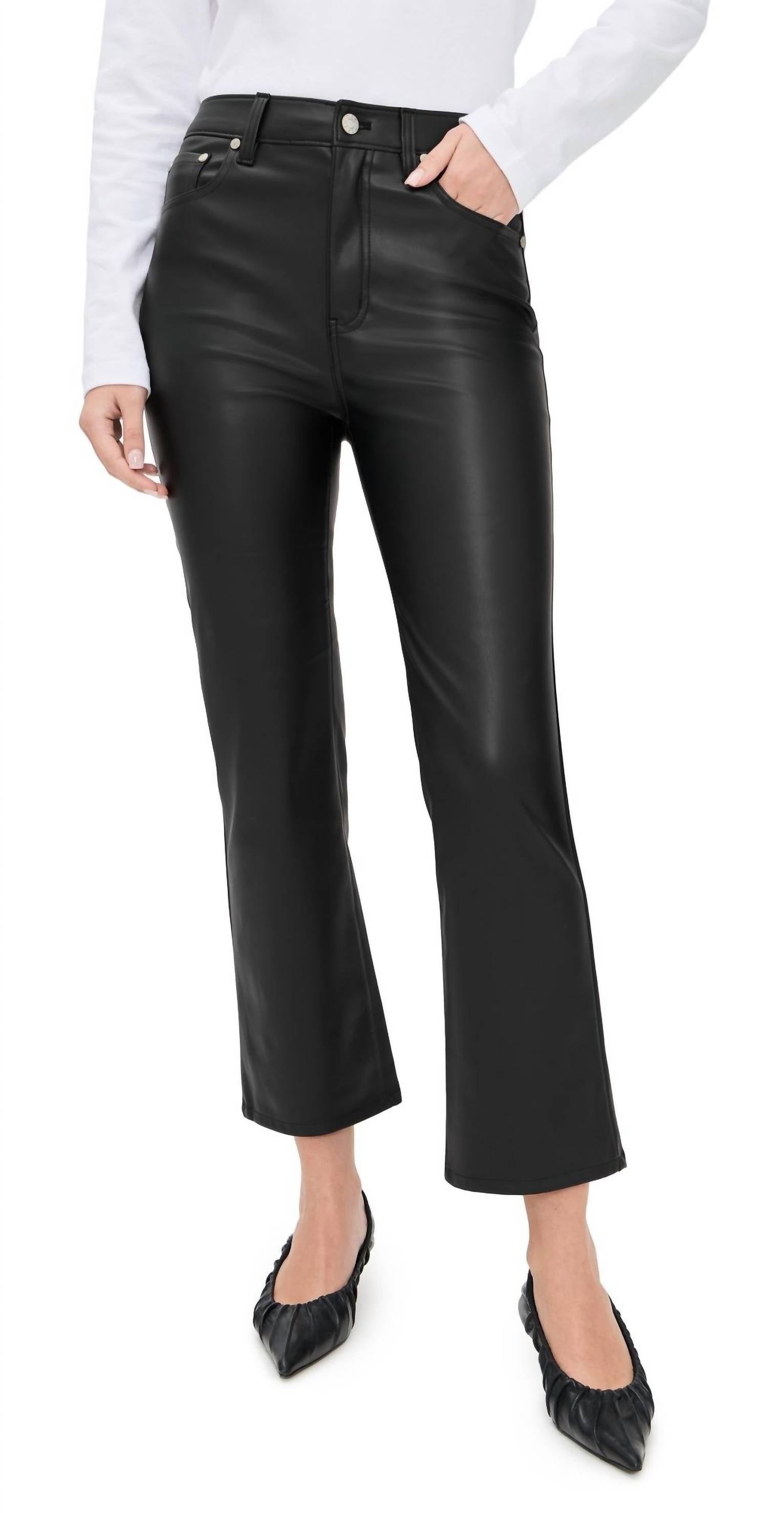 Daze - Harlyn Leather Boot Crop Pants