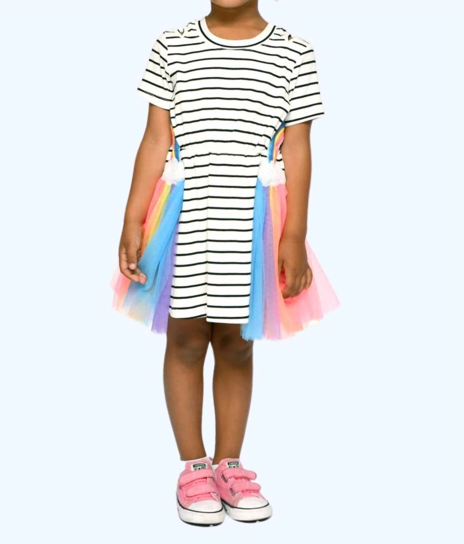 Baby Sara - Kid's Rainbow Cloud Mesh Dress