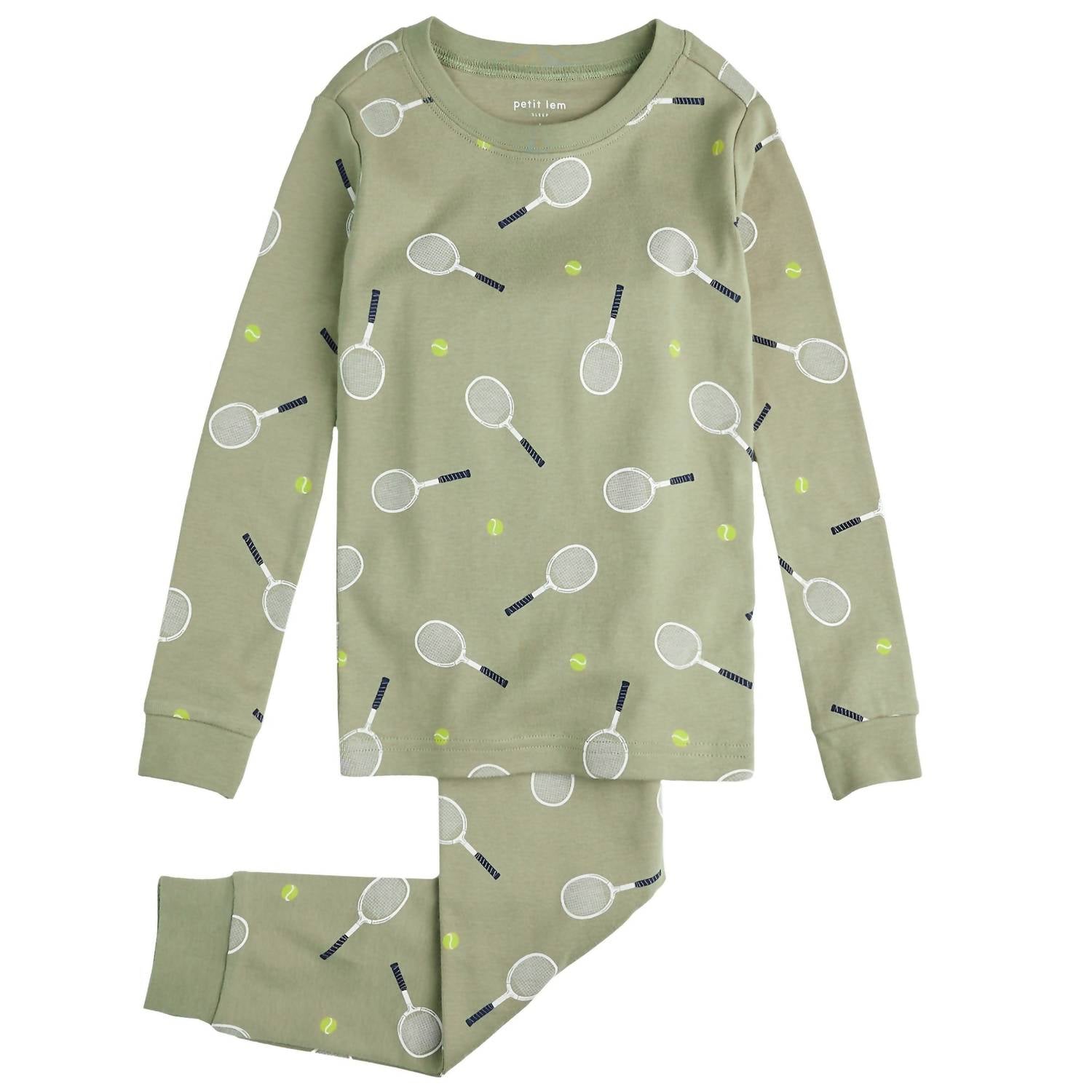Petit Lem - Kid's Printed Long Sleeve Pajama Set