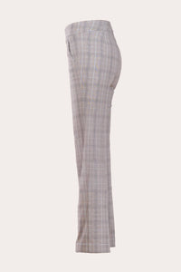 Avenue Montaigne Lulu Straight Cropped Pant in madras plaid - women's pants - view 4