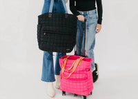 Pretty Simple - Women's Quilted Tote Roller Bag