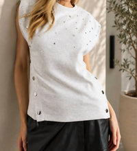 Flying Tomato - Snap Front Jeweled Top