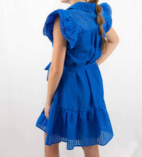 Entro - Block Print Collared Button Up Mini Dress