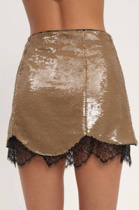 For Love & Lemons - Sylvie Sequin Mini Skirt