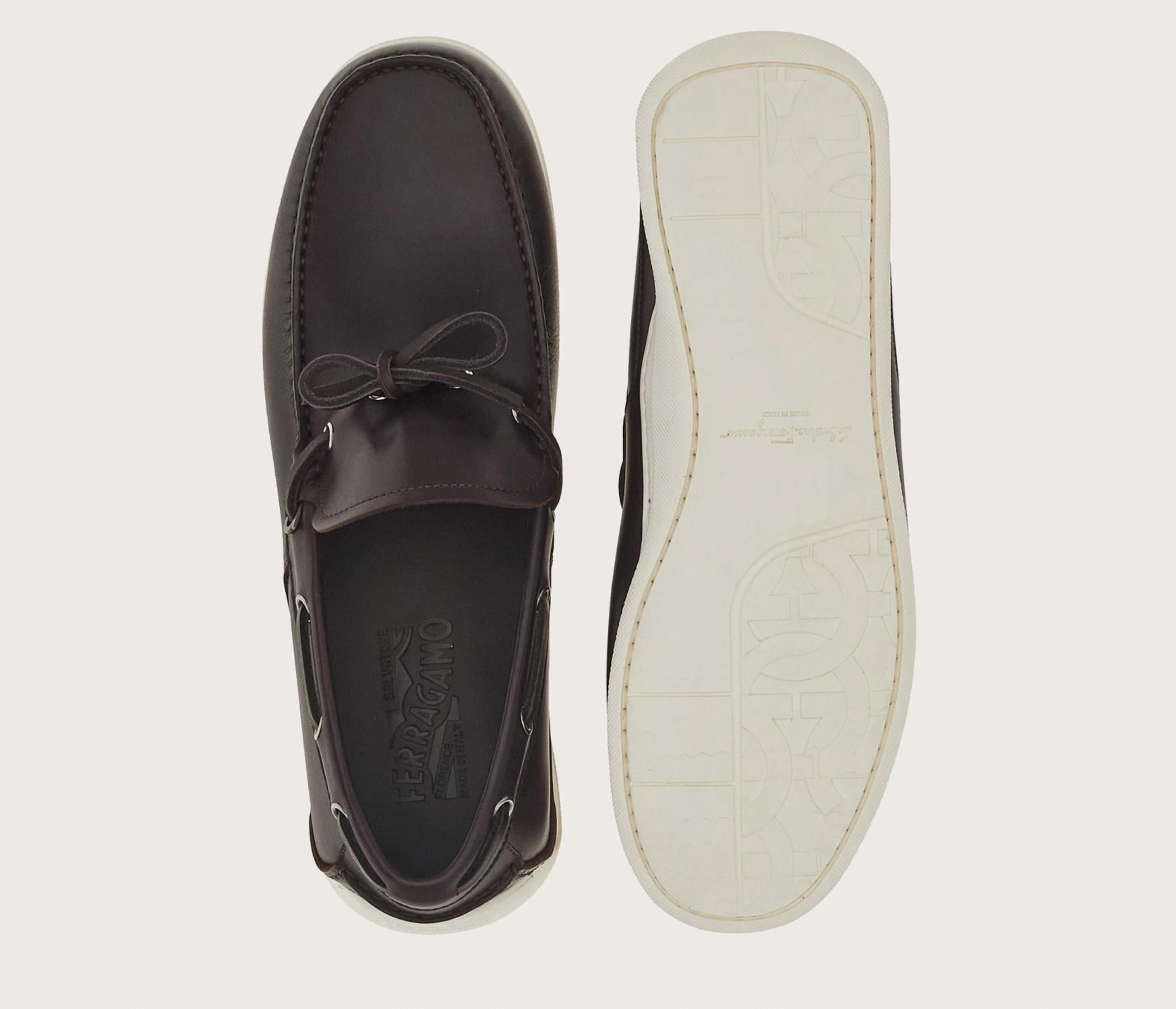 Salvatore Ferragamo - Men's Leather Boat Shoes