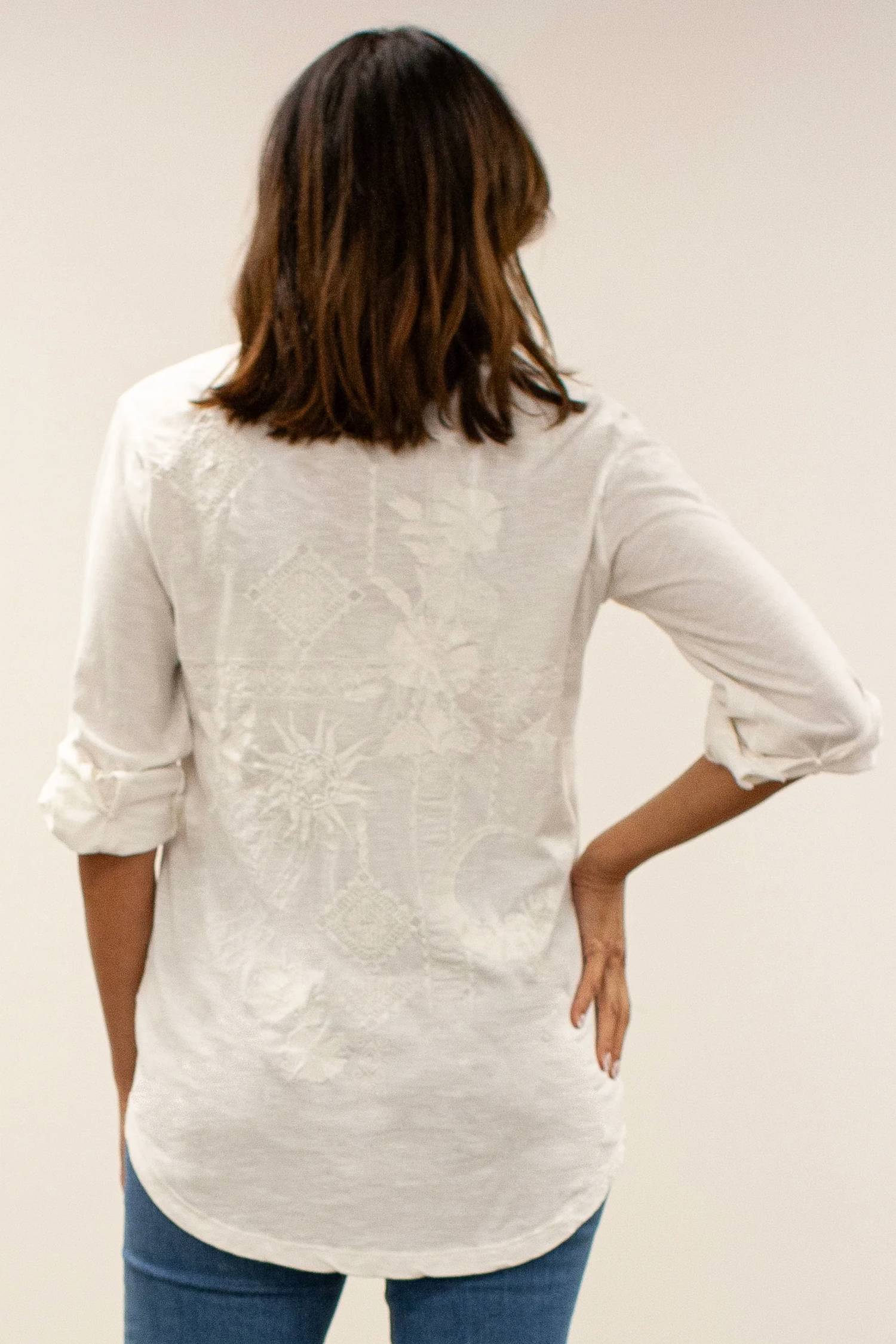 Caite - Amara Embroidered Shirt
