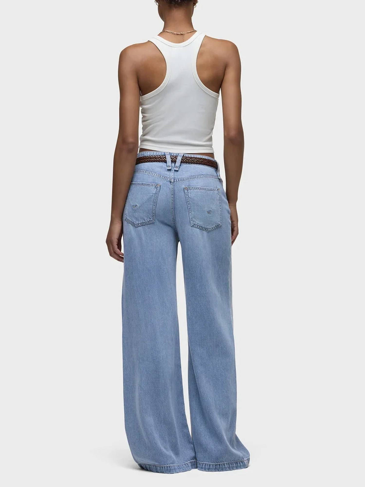 Hudson - Jodie Lightweight Loose Fit Wide Leg Jeans