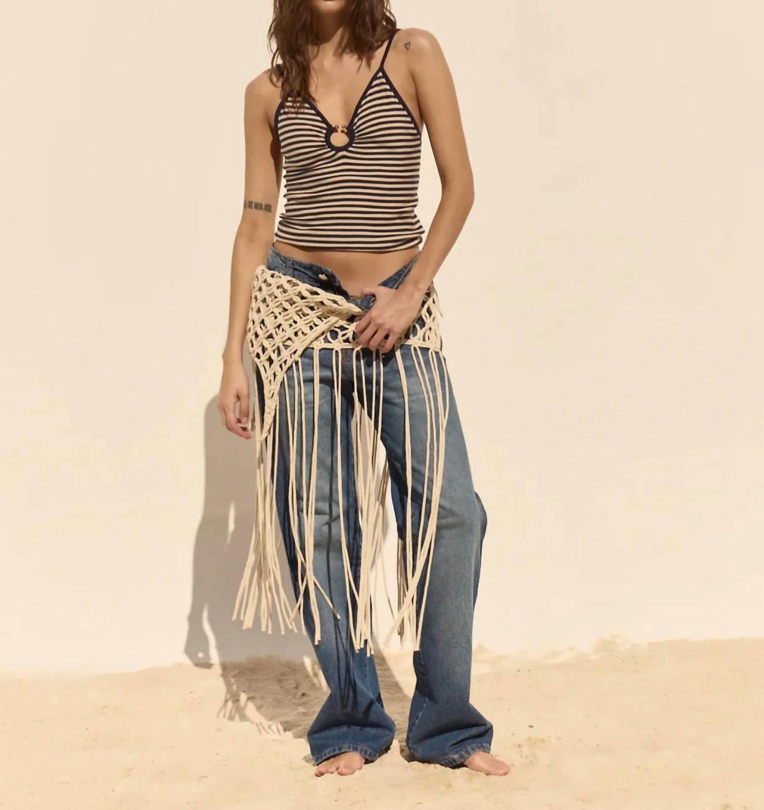 Deluc - Paros Stripe Halter Top