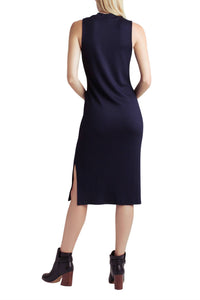 Kensie - Wide Rib Knit Sleeveless Midi Dress