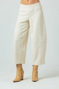 sundays Audelia Boucle Pants in coconut milk - women's pants - detail view