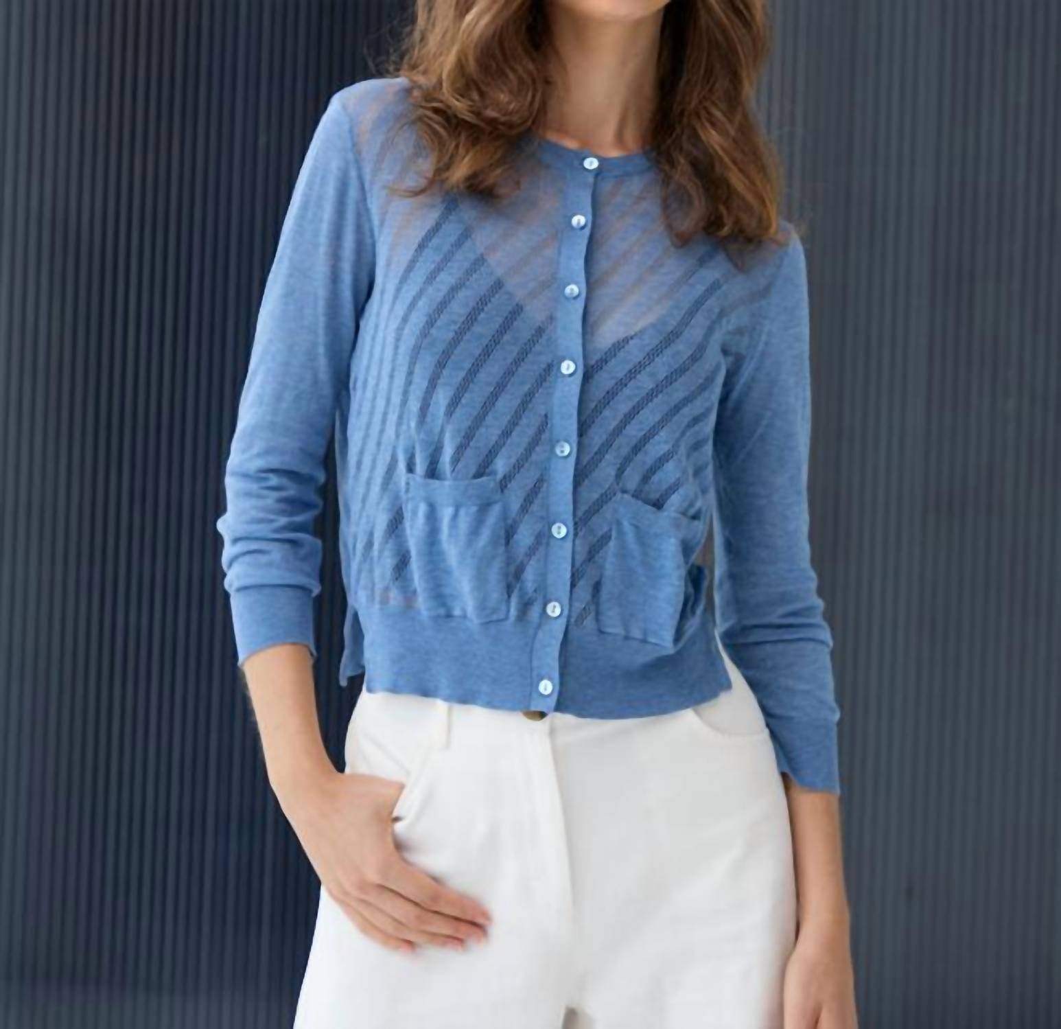 Autumn Cashmere - Cropped Diagonal Cardigan