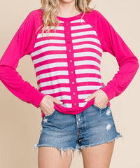 Emerald Collection - Striped Relaxed Top