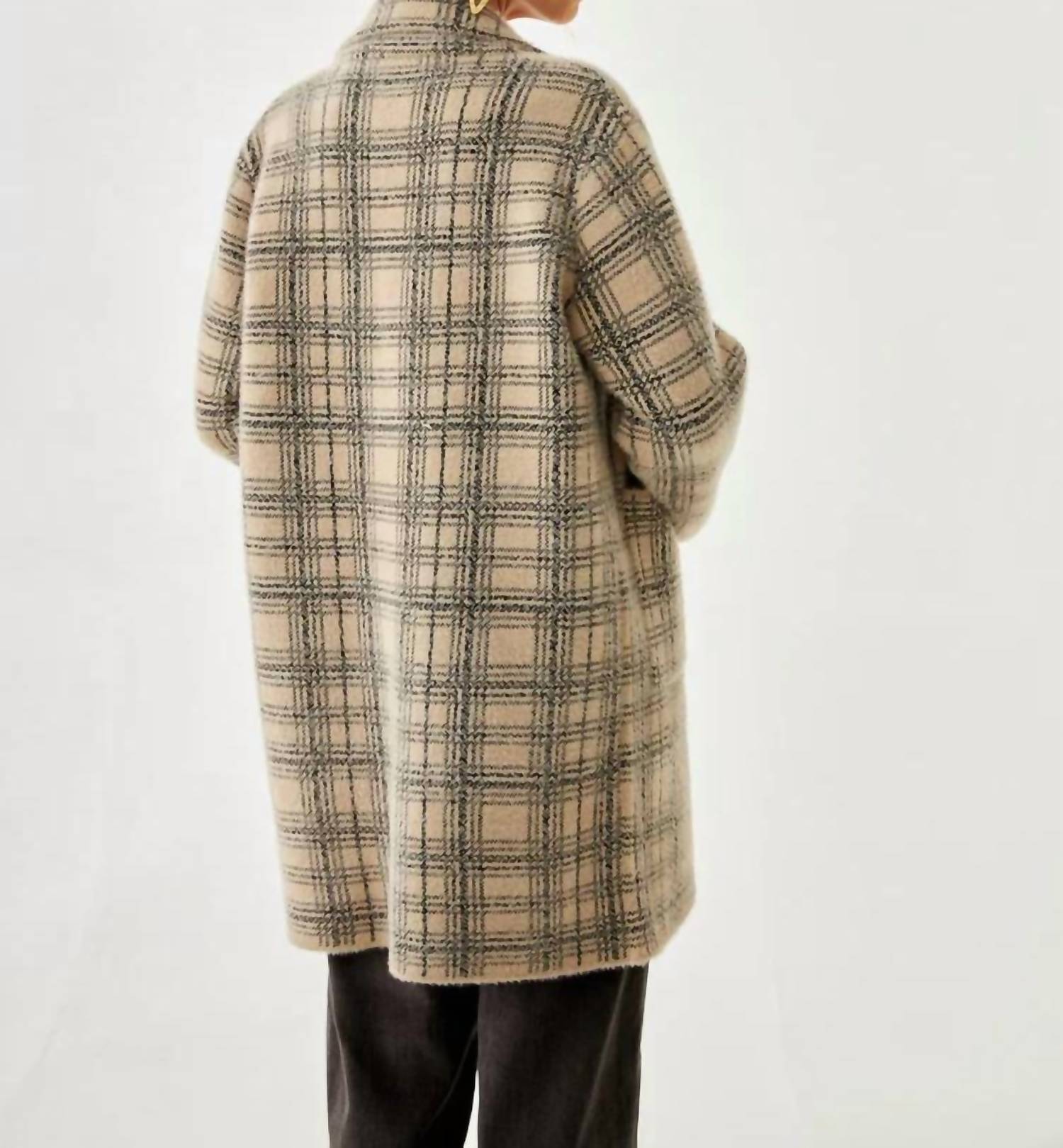 Nud By Nekane - PLAID KNITTED COAT