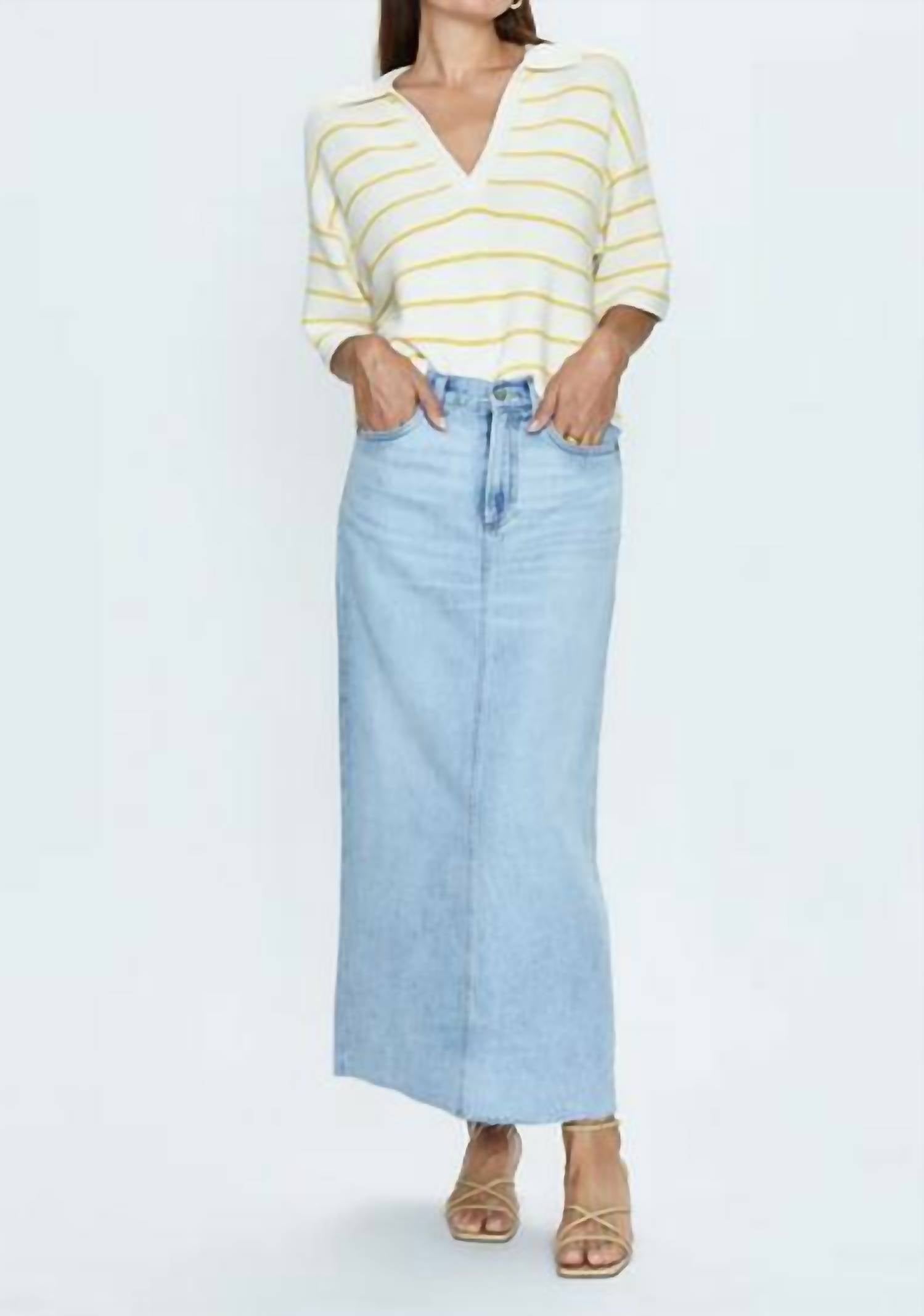 Pistola - Raye Denim Maxi Skirt