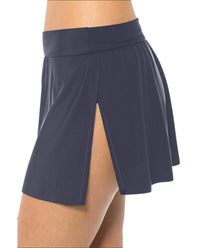 Magicsuit Tennis Swim Skirt in slate - women's swimwear - alternate view