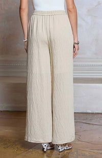 Current Air - Wide Leg Textured Pants
