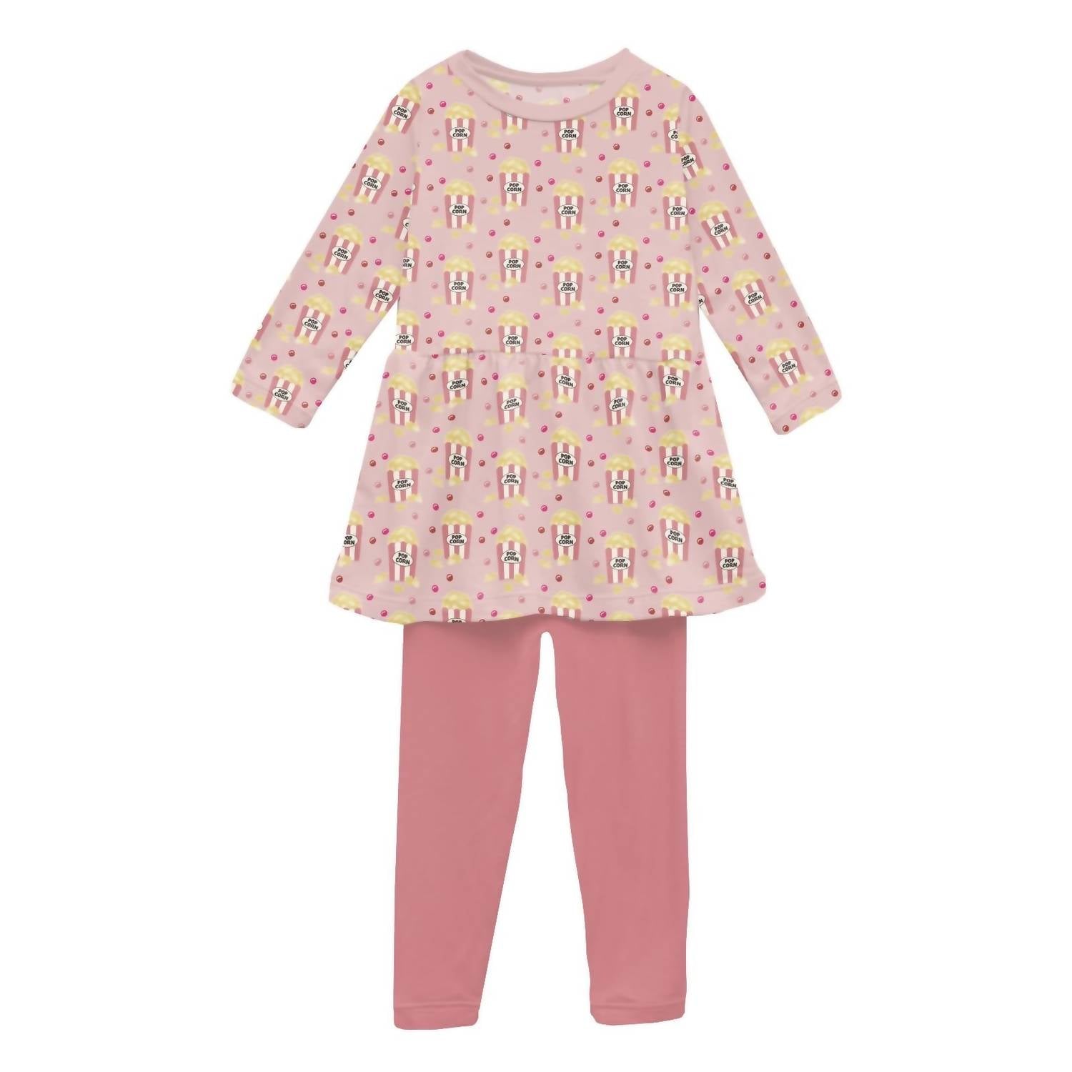 Kickee - Girl's Long Sleeve Playtime Outfit Set
