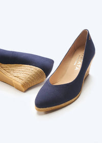 Viscata Barcelona - Women's Roses Canvas V Cut Espadrille Wedges Espadrilles