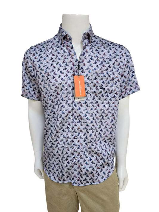 Dario Beltran - Motorcycle Print Short Sleeve Shirt