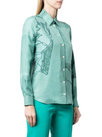 Salvatore Ferragamo - Graphic Print Silk Shirt