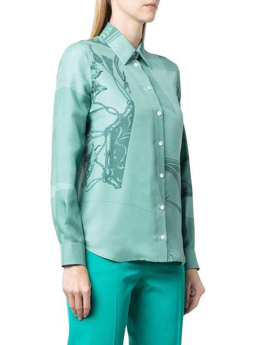 Salvatore Ferragamo - Graphic Print Silk Shirt