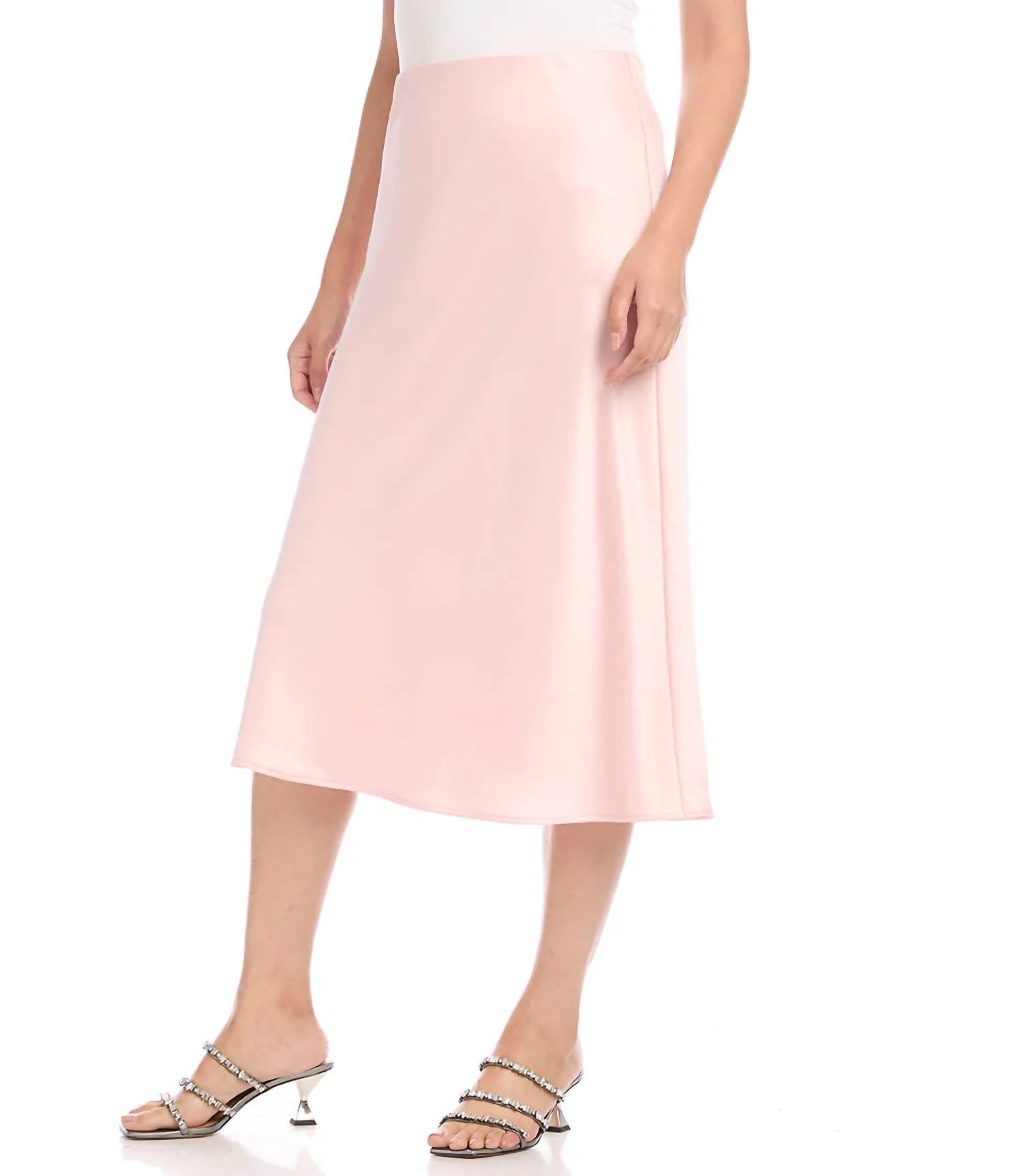 Karen Kane Rose Bias Cut Midi Skirt - women's skirt - alternate view