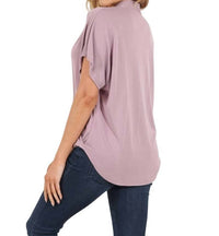CUPRO SURPLICE TEE