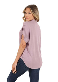 CUPRO SURPLICE TEE