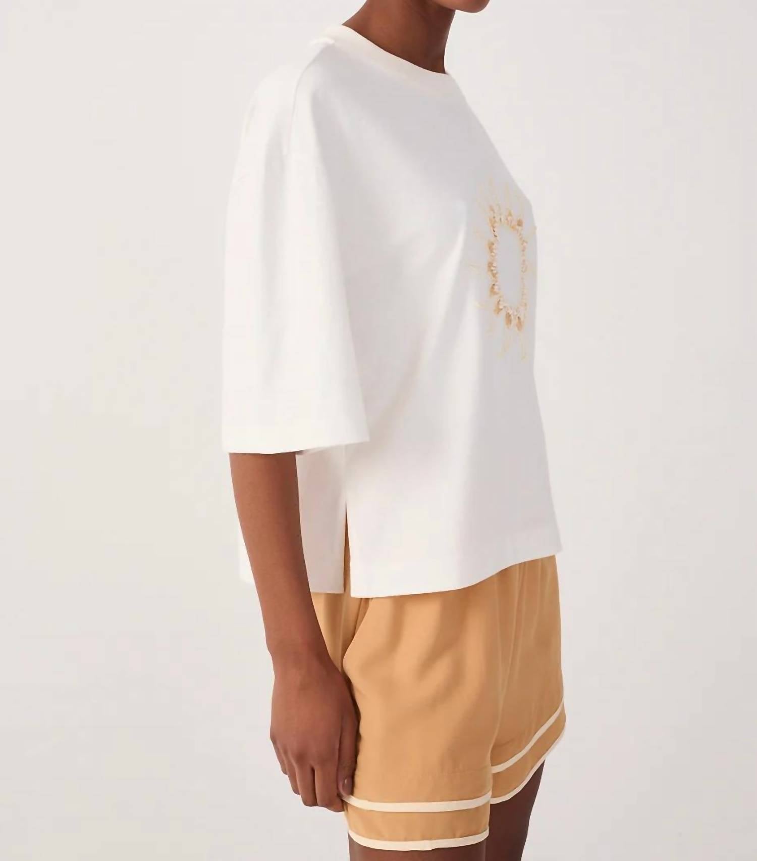 Dress To - Embroidered Sun T-Shirt