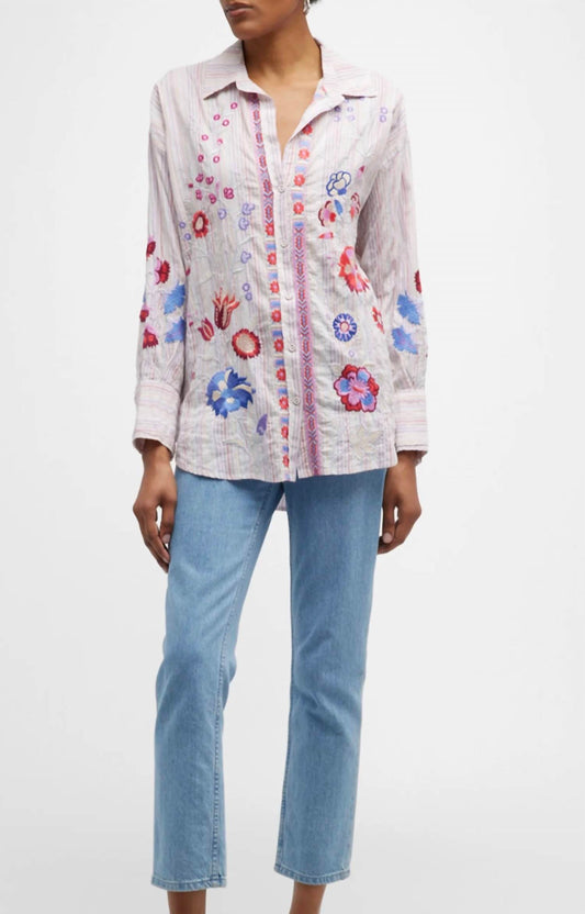 Johnny Was - piper relaxed oversized shirt