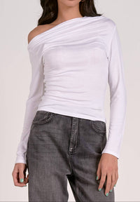 Elan - Hailey One Shoulder Top