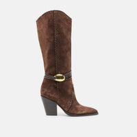 Dolce Vita Women's Jody Tall Western Boot in dark brown - women's shoe