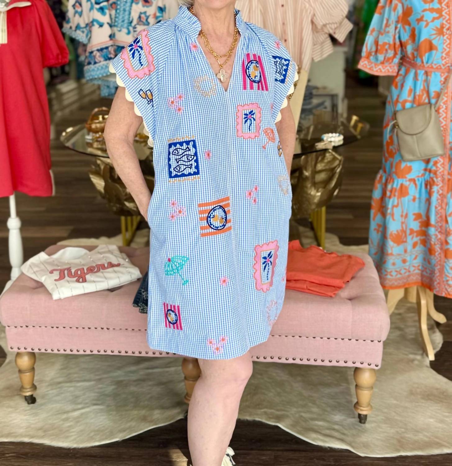 Thml - Coastal Stitch Mini Dress