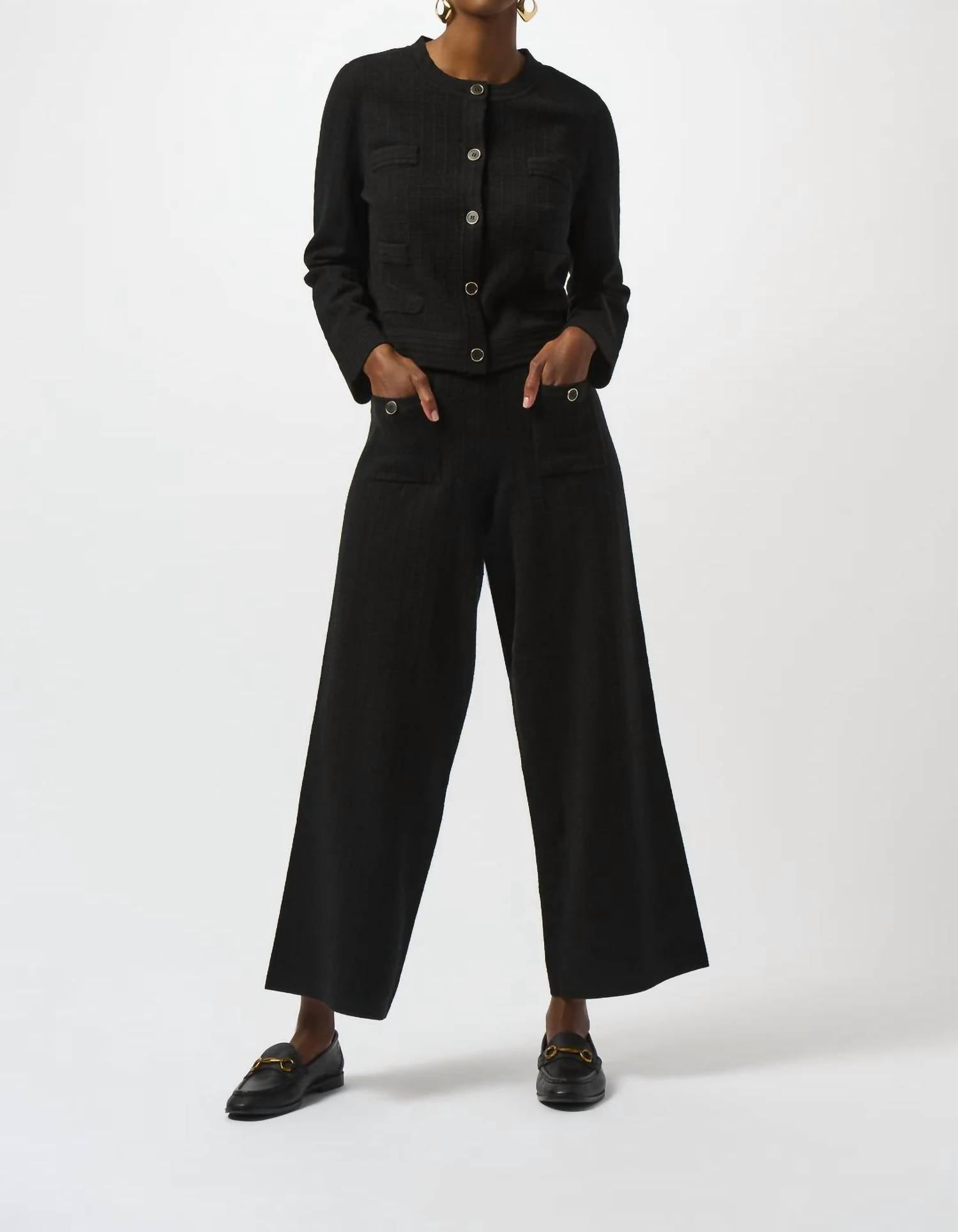 Joseph Ribkoff - Crew Neck Button Front Jacket