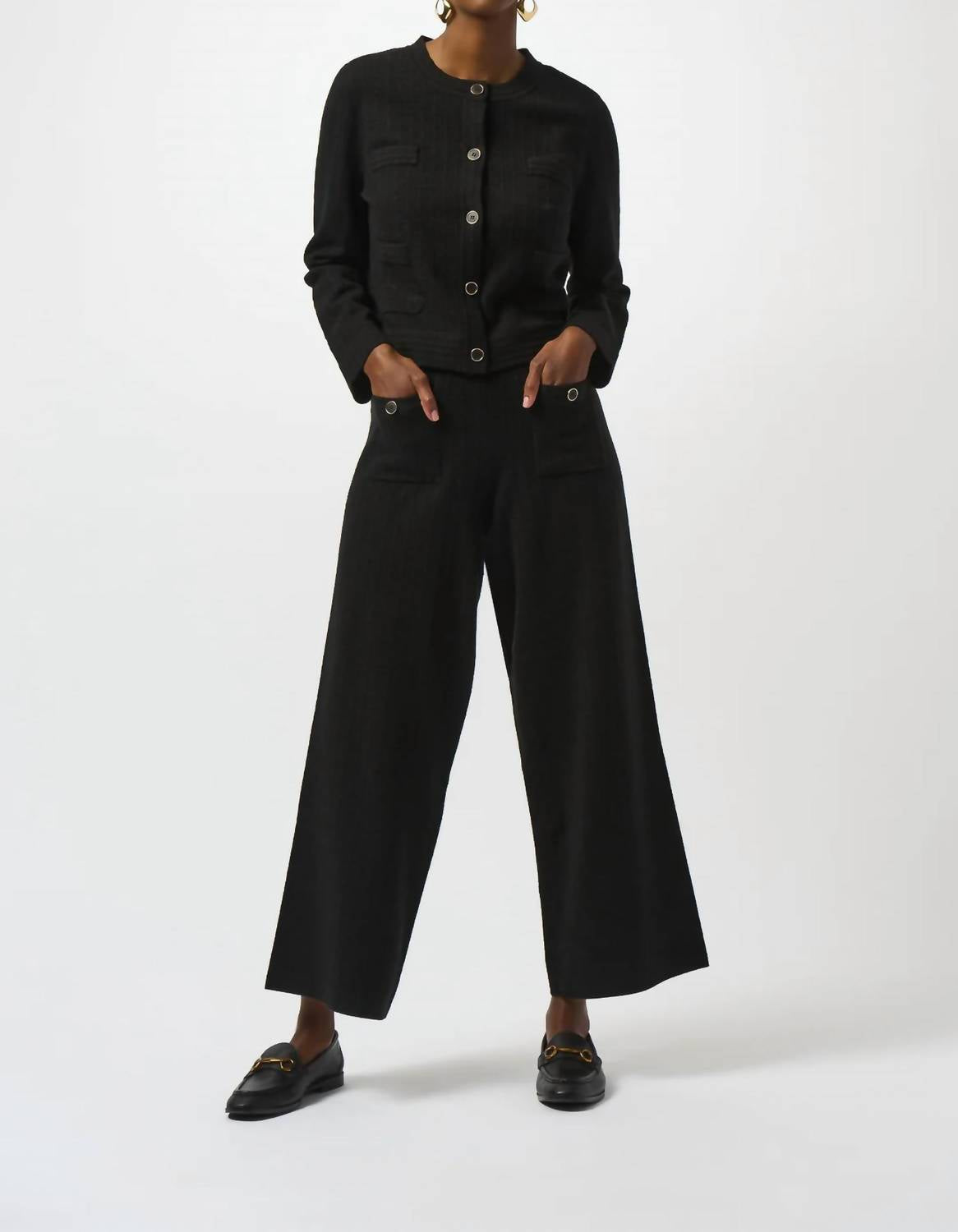 Joseph Ribkoff - Women's Crew Neck Button Front Jacket