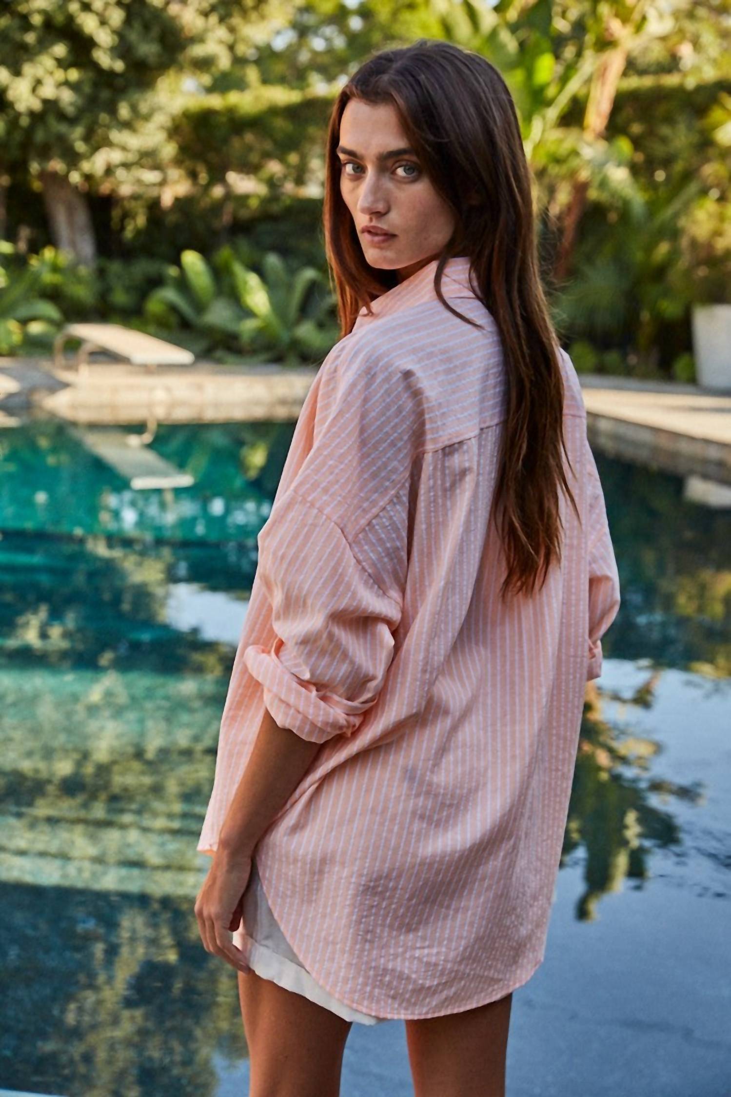 By Together - Striped Button Down Shirt