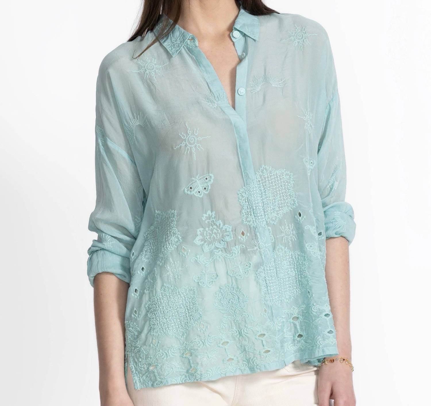 Johnny Was - Slim Audrey Button Down Shirt
