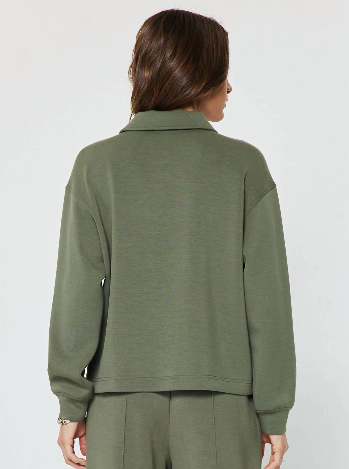 Current Air - Collared Half-zip Pullover Sweatshirt