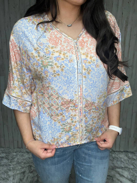 Charlie B - Reese Printed Blouse