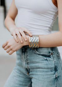 Panache - Women's Chevron Cuff Bracelet
