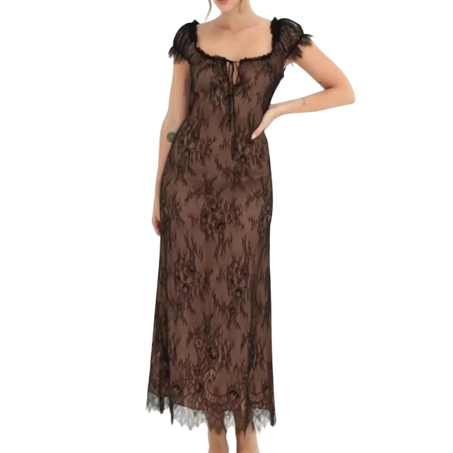 Rumored - Women's Victorian Midi Dress