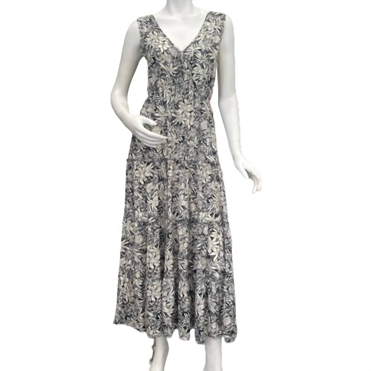 Paani - Women's V-neck Sleeveless Maxi Dress