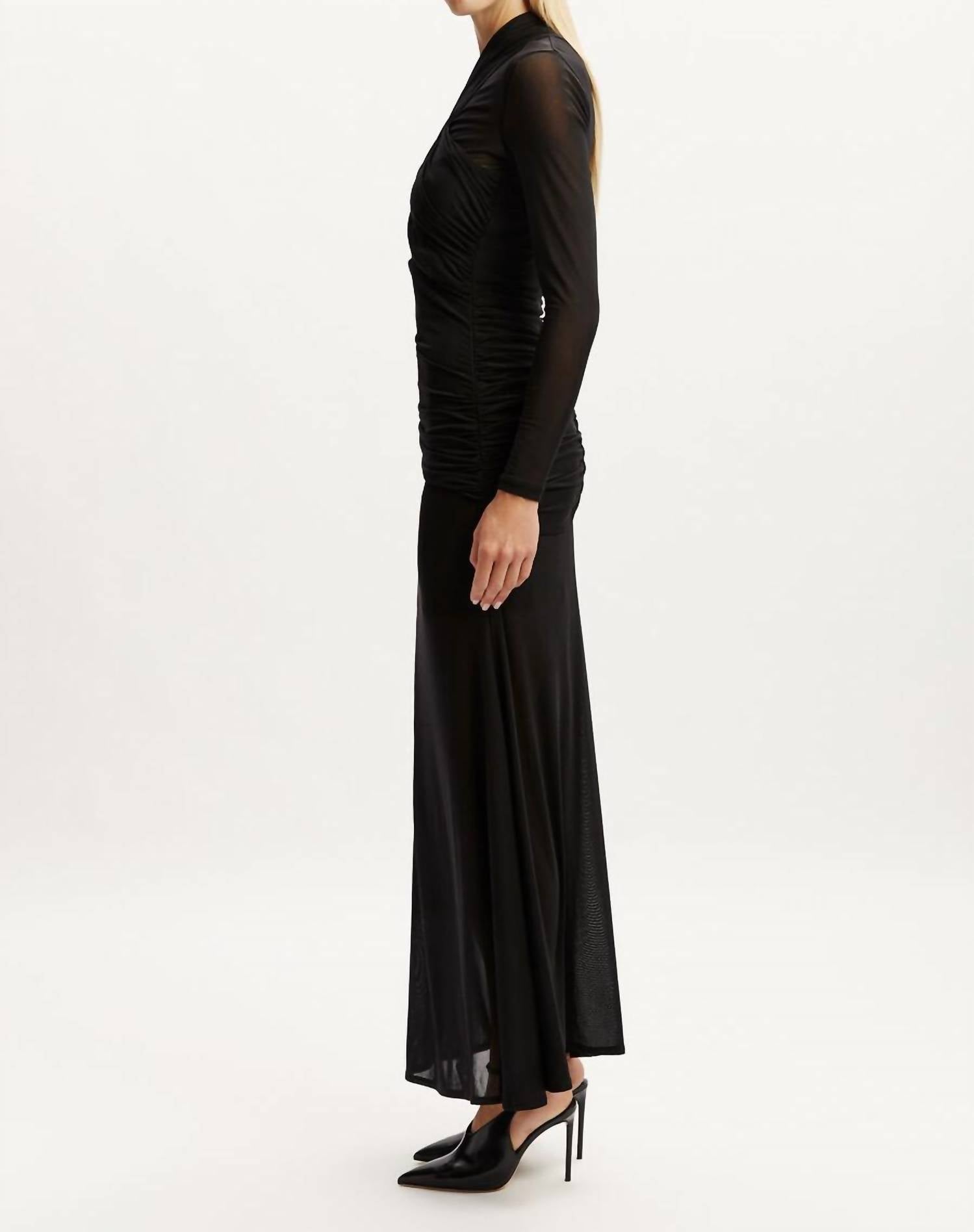 Bardot - Veria Wrap Mesh Maxi Dress