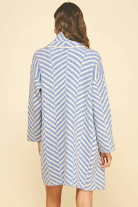 Pinch - Diagonal Stripe Pattern Cardigan