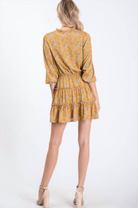 Hailey & Co - Floral Ruffle Mini Dress