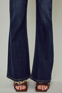 KanCan Mid-rise Flare Jeans in blue - women's jeans - view 5