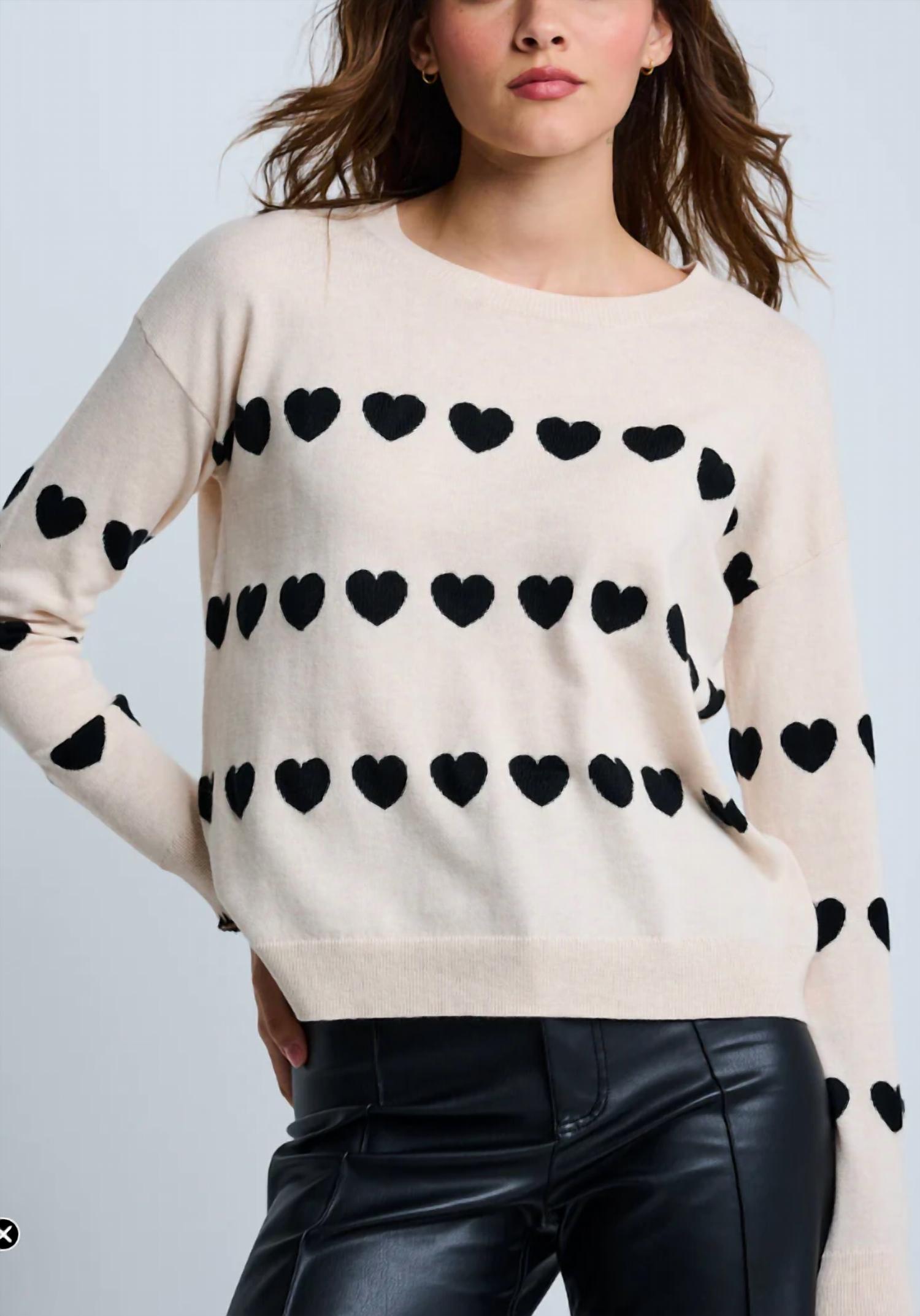 LISA TODD Women's Love Track Top in sheepskin - women's sweater