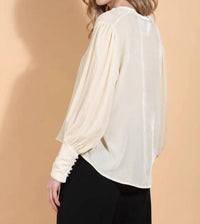 Jessie Liu - Silk Velvet Blouse