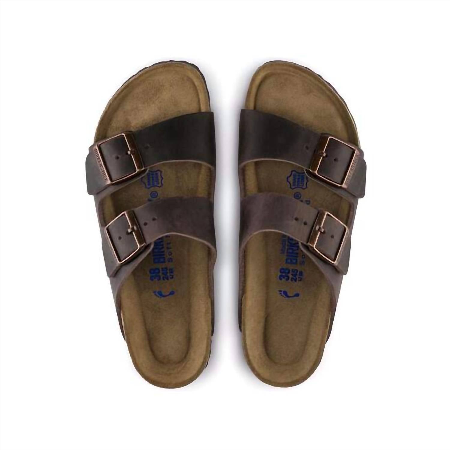 Birkenstock - Unisex Arizona Soft Footbed Natural Leather Oiled Sandals